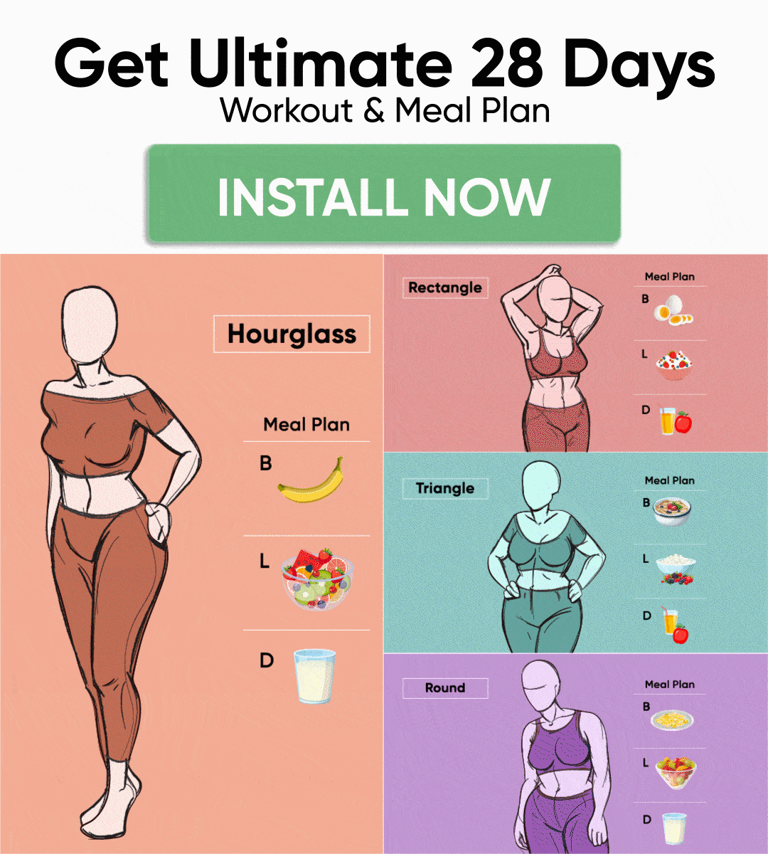 Get Ultimate 28 Days Workout & Meal Plan