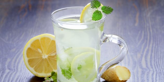 газированный лимонад: имбирный лимонад