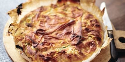 Рецепты ужина на скорую руку: Пирог со шпинатом и сыром фета