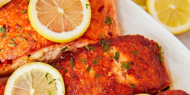 Как приготовить ужин на скорую руку: Жареный лосось с лимоном