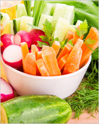 Овощи - Диета для похудения живота