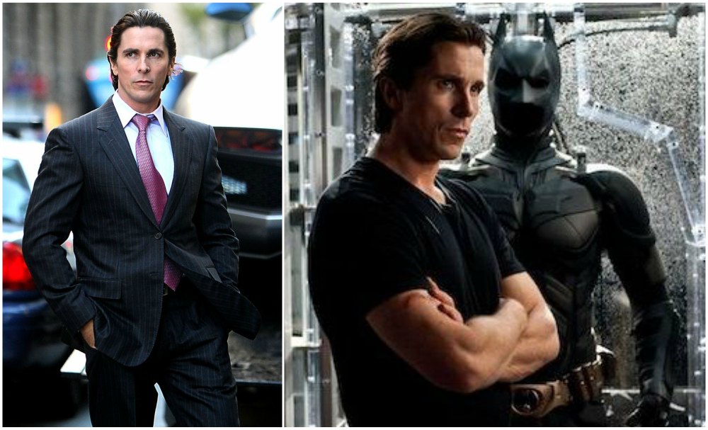 Christian Bale`s body shape in The Dark Knight, 2008