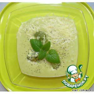 Рецепт: Суп-пюре из цветной капусты и брокколи