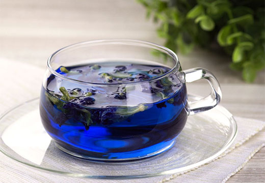 Чай с синих цветков